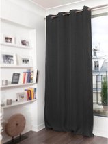 Dark Grey Crepe De Chine Dim-Out Curtain Dune MC713