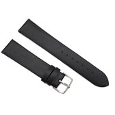 Design Leren Horlogebandje-22mm-Zwart