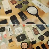 Cosmetic Levensstijl Leuke DIY Scrapbooking Dagboek Briefpapier Stickers