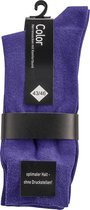 Socks4Fun – 2 paar paars / lila sokken – drukvrije boord - maat 35/38