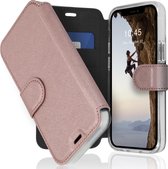 iPhone 12 Mini hoesje bookcase - iPhone 12 Mini wallet case - hoesje iPhone 12 Mini bookcase - Kunstleer - Rose goud - Accezz Xtreme Wallet Bookcase