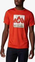 Columbia Zero Rules S S Graphic Shirt 1533291846, Mannen, Oranje, T-shirt, maat: S