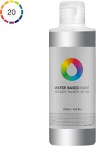 MTN Water Based Paint 200ml - Silver Metal