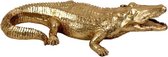 Decofiguur Crocodile Gold 100cm
