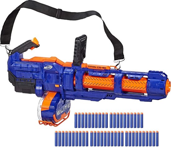 NERF N strike Elite titan - Automatische nerf geweer - XXL Speelgoedgeweer  - Magazijn... | bol.com