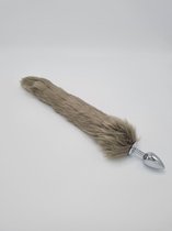 Kinky Secrets Grijze / Wolf Buttplug Staart - Anale Staart Voor Petplay En Furry