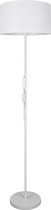 LED Vloerlamp - Trion Candimo - E27 Fitting - Rond - Mat Wit - Aluminium - BES LED