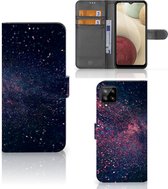 GSM Hoesje Geschikt voor Samsung Galaxy A12 Flip Cover Stars