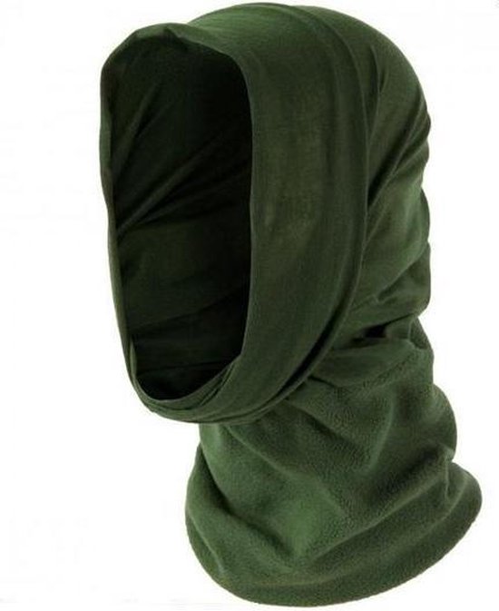thermo col sjaal, met fleece rand, groen | bol.com