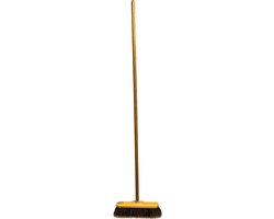 Kamerveger - Bezem - met steel - Haar Paardenstaart - Veegdeel 30 cm - Lengte 150 cm