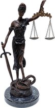 Vrouwe justitia beeld bronzen beeld 44cm | GerichteKeuze