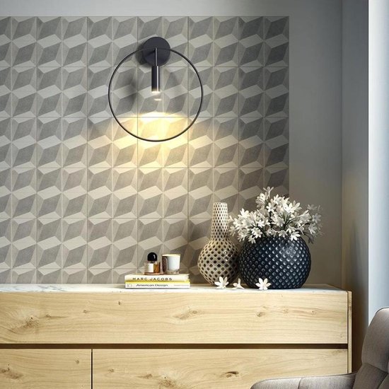 EGLO Talamello 1 Wandlamp - LED - Aluminium/Kunststof - Zwart/Wit