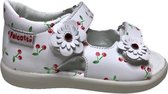 Falcotto velcro kersen print lederen sandalen Shamal wit mt 19