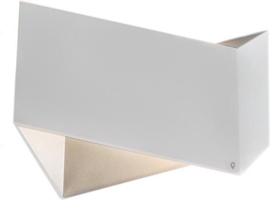 QAZQA fold - Moderne Wandlamp voor binnen - 2 lichts - D 92 mm - Wit - Woonkamer | Slaapkamer | Keuken