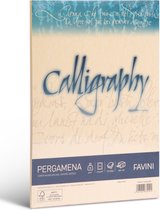 Perkament 50 vel A4 90 g/m2 inkjet kleur Creme PERGAMENA Calligraphy Crema 05 FAVINI