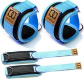 Marrald Enkelband Fitness 2 Stuks - Ankle Cuff - kabelmachine sport beenband strap - Blauw
