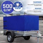 Pippa Design zeildoek voor aanhangwagens blauw 2075 x 1150 x 900 mm