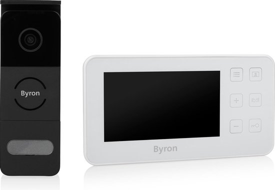 Byron DIC-24512 Video Deurbel– 2-draads met 2-weg audiocommunicatie – 4.3  inch scherm | bol.com