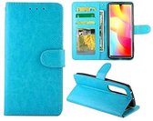 Portemonnee Book Case Hoesje Geschikt voor: Xiaomi Mi Note 10 Lite -  turquoise