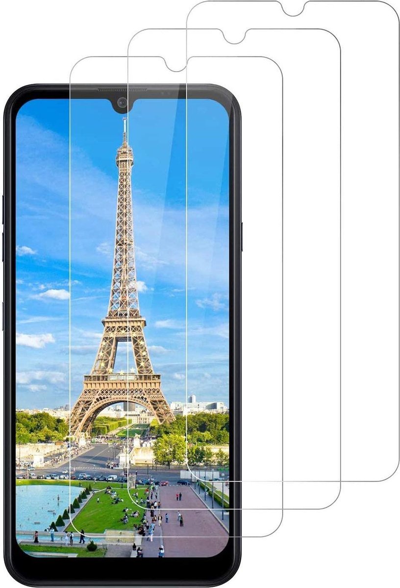Screenprotector Glas - Tempered Glass Screen Protector Geschikt voor: LG K40s - 3x