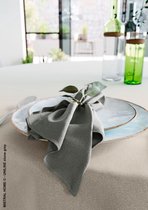 Mistral Home - SERVET - waterafstotend - katoen polyester - 43x43 cm - donker grijs