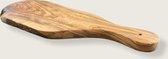 Borrelplank - Olijfhout - 35x14cm - Hout - Snijplank - Plankdrager - Tapas drager - Serveerplank