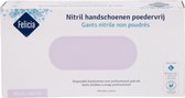 Handschoenen Nitril 100st Poedervrij Transparant Getextureerd Maat S Felicia (Direct leverbaar)