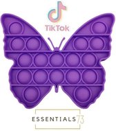 ESSENTIALS73 POP IT Fidget Toy - Vlinder - Butterfly - Paars - Tiktok