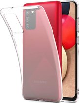 HB Hoesje Geschikt voor Samsung Galaxy A02S Transparant - Siliconen Back Cover