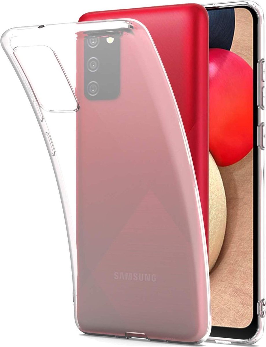 HB Hoesje Geschikt voor Samsung Galaxy A02S - Transparant - Siliconen Back Cover