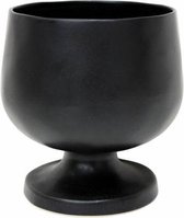 Costa Nova Riviera - servies - bak op voet Sable Noir - 3,72L - aardewerk - mat zwart - H 22,2 cm