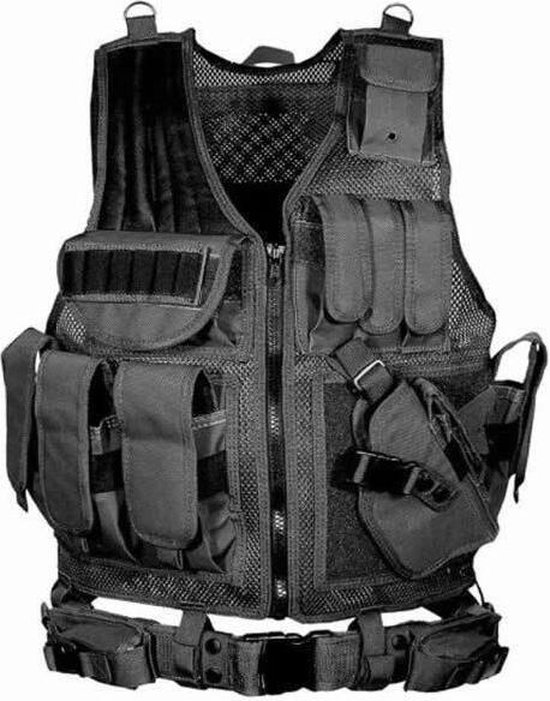 Tegenover Definitief strak WiseGoods Tactical Vest - Airsoft Kleding Accessoires - Paintball -  Beschermvest -... | bol.com
