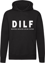 DILF Devoted Involved Loving Father Hoodie | Vader | Papa | Liefde | gezin | vaderdag | sweater | trui | unisex | capuchon
