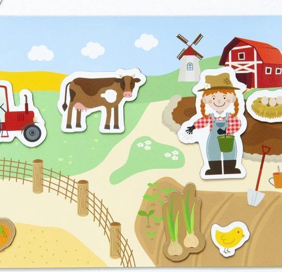 Afbeelding van het spel magneetset  voor kinderen de kleine boerderij