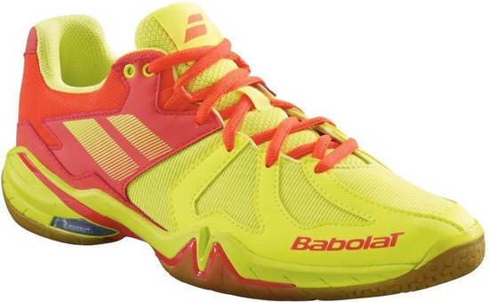 Babolat Shadow Spirit dames badmintonschoen - geel/oranje - maat 36½