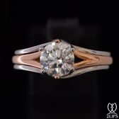 2LIPS diamanten solitaire ring  1.06 ct