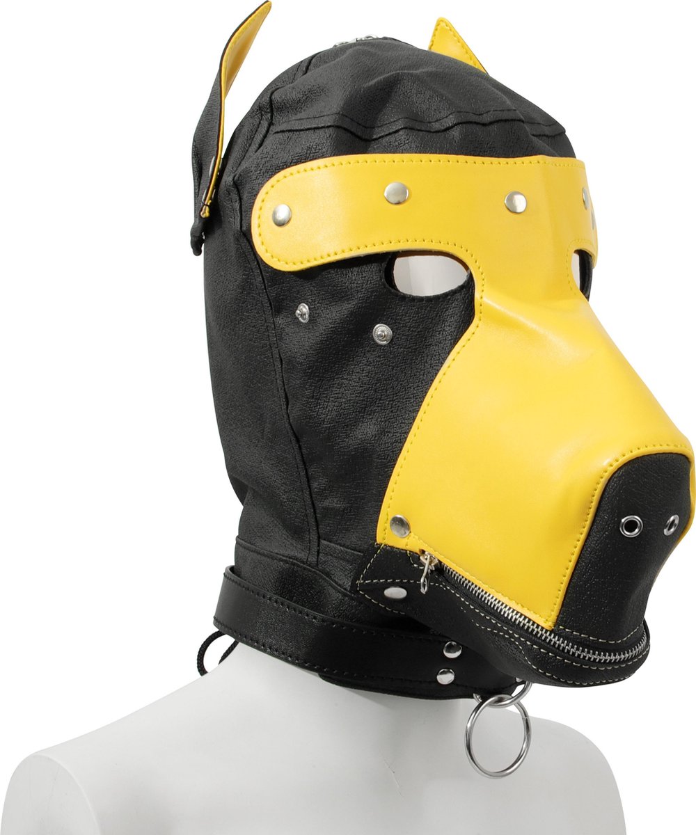Goedkoopste Banoch - Perra marrón - honden masker bruin - puppy play