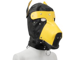Banoch - Perra marrón - honden masker bruin - puppy play