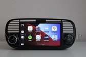 Bol.com Gratis achteruitrijcamera! Fiat 500 2007-2015 Android 11 navigatie ingebouwde CarPlay 2+16GB Bluetooth USB WiFi ZWART aanbieding