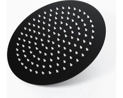SaniSupreme Regendouche kop mat zwart rond 20 cm