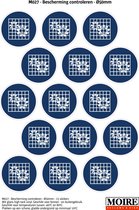 Pictogram sticker 75 stuks M027 - Bescherming controleren - 50 x 50 mm - 15 stickers op 1 vel