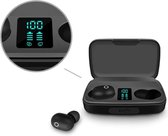 Draadloze Oordopjes  - Bluetooth 5.0 - Waterdicht / Stofdicht - Sport Oortelefoon - Hoofdtelefoon - Met Oplaadetui  - Zwart