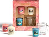 Yankee Candle GESCHENK SET  3 STUKS MET LICHTHOUDER " VOTIVE + HOLDER " GIFTSET , VALENTIJN @ B-HOME INTERIEUR-DECORATIE