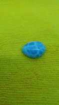 Larimar Cabuchones  A+kwaliteit, gewicht: 6,5 gram, doorsnede: 25 mm - 100% larimar!