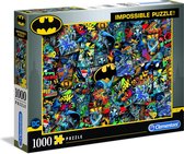 Clementoni - Puzzel 1000 Stukjes Impossible Batman, Puzzel Voor Volwassenen en Kinderen, 14-99 jaar, 39575