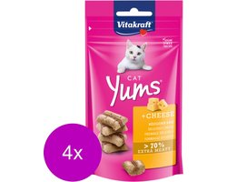 Vitakraft Cat Yums Kaas - Kat - Snack - 4 x 40 g