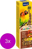 Vitakraft Agapornis Kracker 2 pièces - Snack pour oiseaux - 3 x Fruits