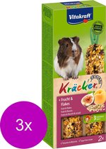 Vitakraft Cavia Kracker - Knaagdiersnack - 3 x Fruit