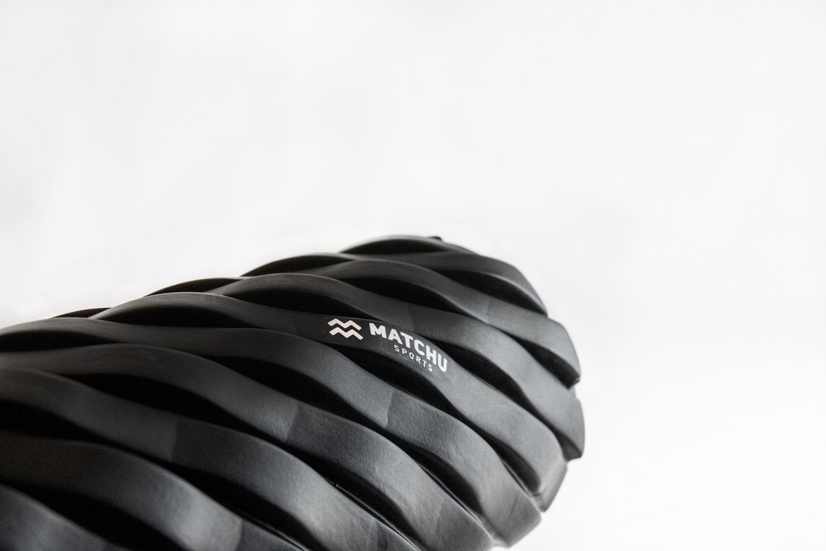 Matchu Sports - Foamroller - Foam Roller - Heavy Duty - Bindweefselmassage - Massage roller - 46 cm - Hard - Zwart thumbnail 3