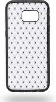 White Leather Cushion Telefoonhoesje - Samsung Galaxy S7 Edge